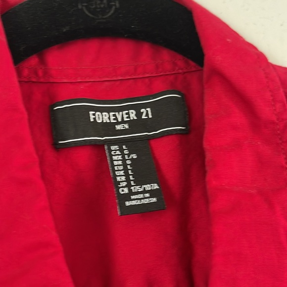 Red button down - Picture 2 of 4